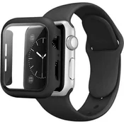 Beline Beline Apple Watch Silikonski pas 38/40/41mm črne barve + etui