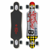 LONGBOARD STREET SURFING CURVE FREERIDE 39 silver-yellow