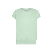 Deha COMBINED SILK KNITTED TOP, ženska majica, zelena D42373