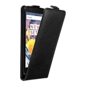 Cadorabo Cadorabo Ohišje, združljivo z OnePlus 3 / 3T v nočna črna - Zaščitni ovitek v obliki flipa z magnetnim zapiranjem, (20562228)