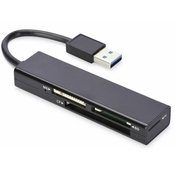 Ednet USB 3.0 MCR citac kartica USB 3.2 Gen 1 (3.1 Gen 1) Crno