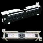 DATACOM Patch box UTP 12 portov CAT5E DUAL BK