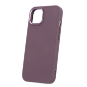 Satin silikonski ovitek za iPhone 15 - vijola