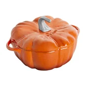 Pumpkin-shaped Cocotte cooking pot, cast iron, 24cm/3.45L, Cinnamon -