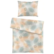 Fleuresse POSTELJNINA 140/200 cm mako saten bež, pastelno modra, marelica
