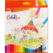 Olovke u boji Deli Colorun - EC130-24, 24 boje