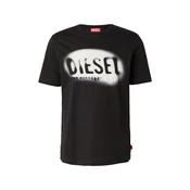 DIESEL Majica T-ADJUST-V2 črna/bela