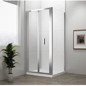 POLYSAN Polysan EASY kvadratna prha, 900x900mm, zložljiva vrata, univerzalna, prozorno steklo