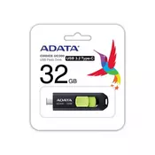 ADATA Flash disk 32 GB UC300, USB-C 3.2, črno-zelen