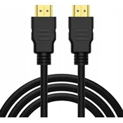 mobilNET prepojovací kábel 4K (30hz) - HDMI na HDMI, verzia 2.0, 1.5m, čierny