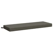 Vidaxl Blazina za klop SOEST 100% poliester Siva 100 x 40 x 8 cm