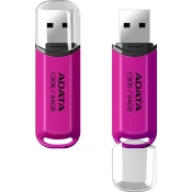ADATA C906/64GB/USB 2.0/USB-A/Růžová