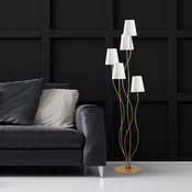 Opviq Podna lampa Bonibon-13240, 44 x 44 x 160 cm 5 x E14, Zlatne boje