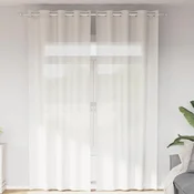 Voile zavjese s ušicama 2 kom bijele