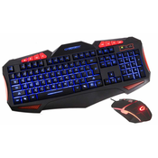 ESPERANZA Komplet tipkovnica + miška EGK3000 večpredstavnost gaming led usb