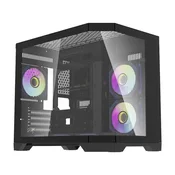 darkFlash Aigo FT418 ohišje + 6 aRGB ventilatorji (črna)