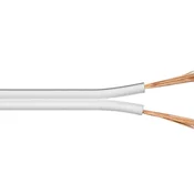 MicroConnect Zvočniški kabel, 25m, 2x2,5mm, bel
