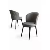 HANAH HOME Set stolica (4 dela) Risa Grey Black