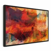 Slika - Explosion of Wild Colors (1 Part) Wide 120x80 U crnom drvenom okviru