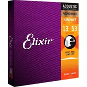 Elixir 16182 Nanoweb 13-53 Žice za akustičnu gitaru (Kao novo)