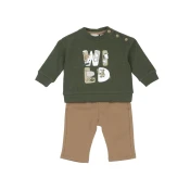 Chicco Komplet rjava/zelena/bela
