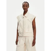 PINKO Telovnik Gerard Gilet 105237 A2M8 Écru Regular Fit