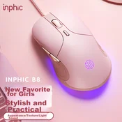 Inphic Gaming miš, Žicni, Roze