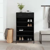 Ormaric za cipele crni 60 x 35 x 105 cm od konstruiranog drva