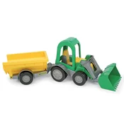 Kmečki traktor nakladalnik s prikolico v škatli 35223