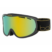 NAOČARE SKI BOLLE SIERRA shiny black - gold sunshine