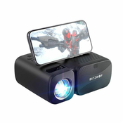 Blitzwolf blitzwolf bw-v3 mini led projektor/projektor, wi-fi + bluetooth (črn)
