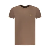 Aeronautica Militare Muška majica kratkih rukava  SCOTI003J508, Braon