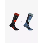 Salomon S/ACCESS otroške dokolenke, 2 kosa, črne/magnet (L)