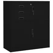 Uredski ormaric crni 90 x 40 x 102 cm celicni