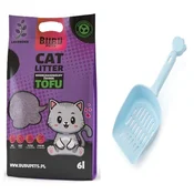 shumee Bubu Pets | Biorazgradljivo mačje pesek iz tofuja 2,5 kg/6 l - sivka