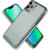 GS Ovitek za iPhone 12 Pro s tankim karbonom, zelen