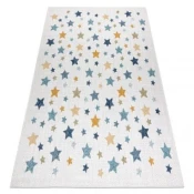 eoshop Preproga SISAL COOPER Stars 22260 ecru/temno modra ( - Velikost: 80x150 cm)