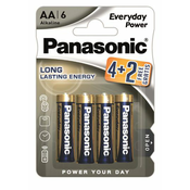 PANASONIC baterije LR6EPS/6BP 4+2F Alkaline Everyday Power