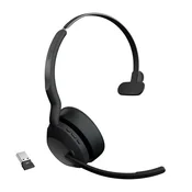 Jabra Evolve2 55 brezžične BT pisarniške slušalke, črne