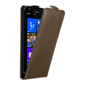 Cadorabo Cadorabo Ohišje, združljivo z Nokia Lumia 925 v kava rjava - Zaščitni ovitek v obliki flipa z magnetnim zapiranjem, (20562455)