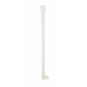 Stropni nosilec za palico za zaveso za prho, bel - Bela - 36 - Ridder - 55 cm výška