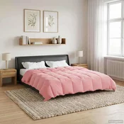 Vidaxl Poletna odeja Šonerisan Roza 220 x 260 cm Mikrovlakna