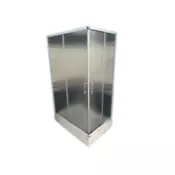 Tuš kabina 120x80 ZS-7183-2M bijeli profil mat staklo 5mm