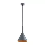 Lestenec na kablu FABO 1xE27/15W/230V siva