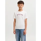 Jack & Jones Junior Majica JJAvery vinsko rdeča / bela