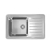 ALVEUS enojno pomivalno korito z odcejalnikom Galeo 20 - inox satin (1128553)