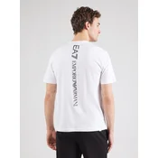 EA7 Emporio Armani Majica črna / bela