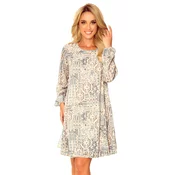 Chiffon dress with a neckline on the back, boho Numoco pattern