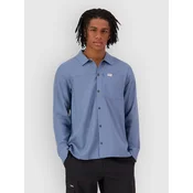 Mons Royale At Merino Base Layer Top horizon blue