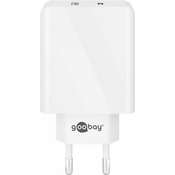 Goobay USB-C USB PD 25W omrežni polnilec BELA